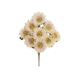 RAMO GERBERA AUTUMN X9-42 CM BEIGE