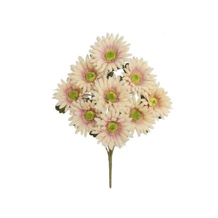 RAMO GERBERA AUTUMN X9-42 CM BEIGE