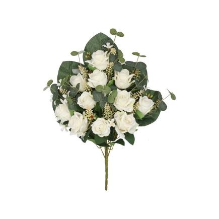 CONJUNTO ROSA-CAPULLO X11-56 CM BLANCO