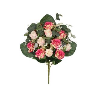 CONJUNTO ROSA-CAPULLO X11-56 CM FUCSIA