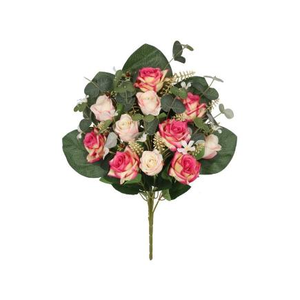 CONJUNTO ROSA-CAPULLO X11-56 CM FUCSIA
