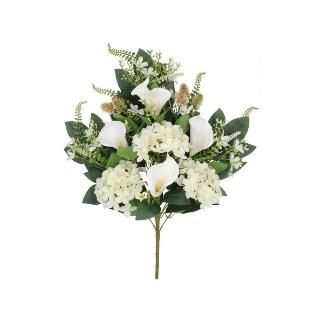 CONJUNTO HORTENSIA-CALA X12-62 CM BLANCO