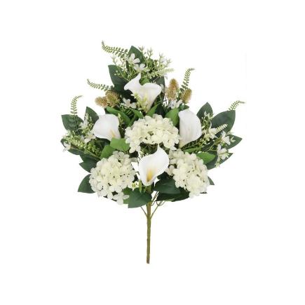CONJUNTO HORTENSIA-CALA X12-62 CM BLANCO
