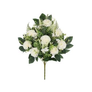 CONJUNTO CRISANTEMO X12-56 CM BLANCO