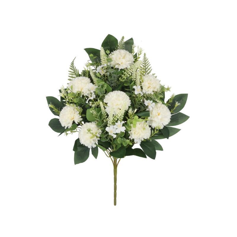 CONJUNTO CRISANTEMO X12-56 CM BLANCO