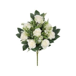 CONJUNTO ROSAS MED X12-56 CM BLANCO