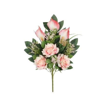 CONJUNTO ROSAS-CALAS X11-56 CM ROSA