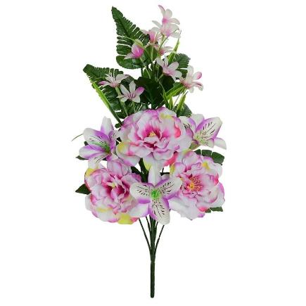 CONJUNTO PEONIAS-ASTRO X9-51 CM MALVA