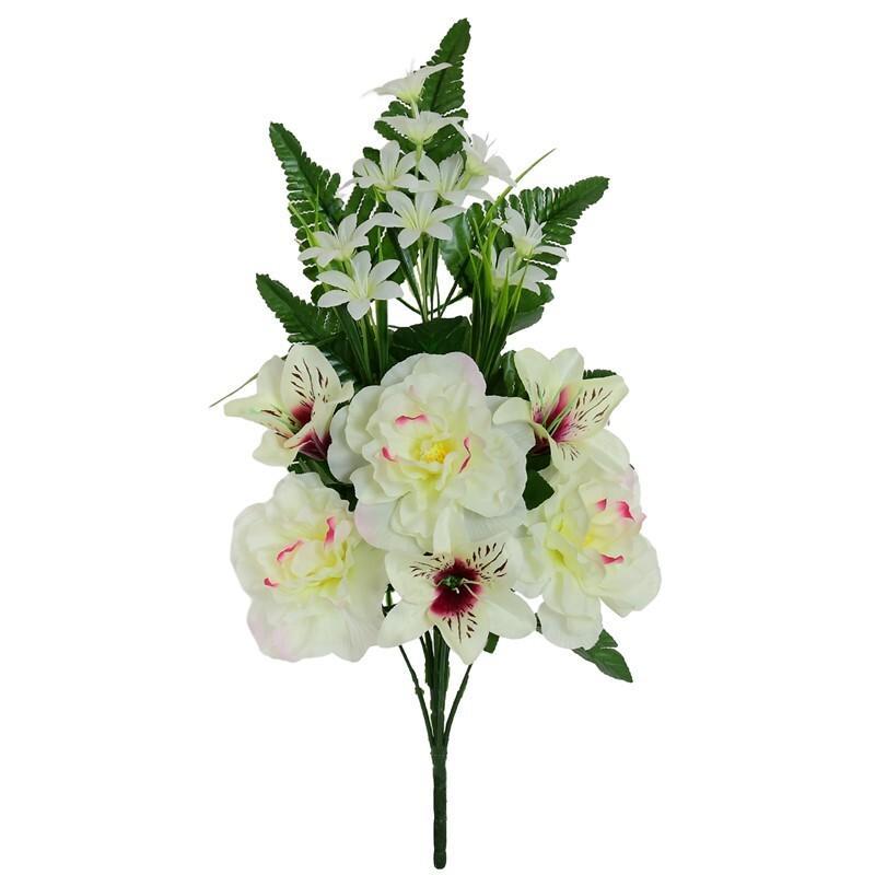 CONJUNTO PEONIAS-ASTRO X9-51 CM CREMA