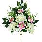 CONJUNTO LILIUM-HORTENSIA X12-59 CM ROSA