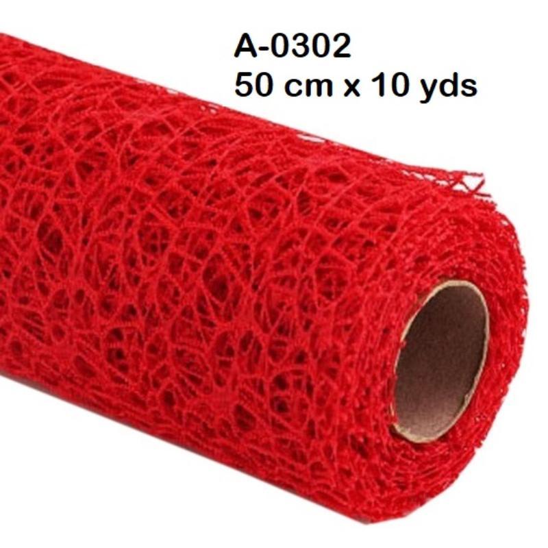 BOBINA SPYDER 50 CM X 5 YARDAS ROJO