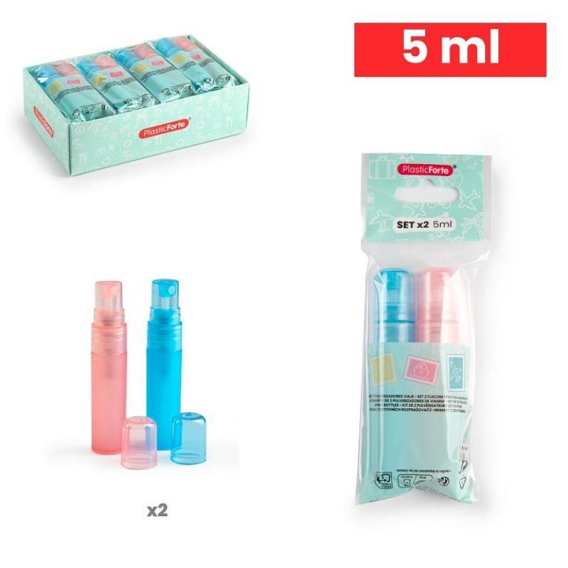 SET 2 PULVERIZADORES VIAJE 5 ML