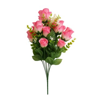 RAMO CAPULLOS X9 48 CM ROSA