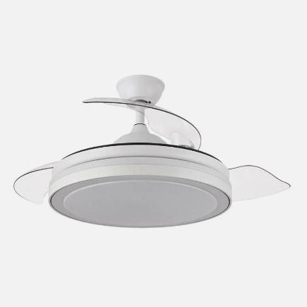 VENTILADOR DC ESPARTA 72W 6120LM BLANCO 3 ASPAS DE SP 107D