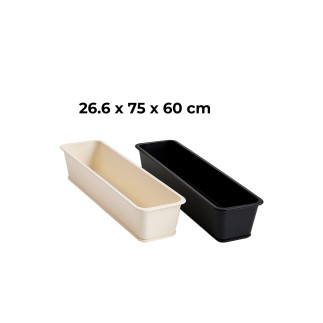 JARDINERA PLASTICO 26.6X75X60 CM