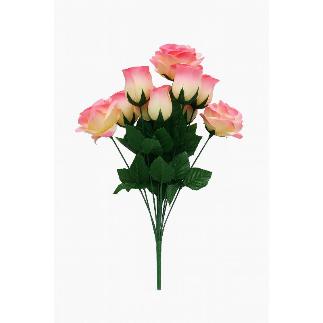 RAMO ROSAS/CAPULLOS X10 46 CM ROSA