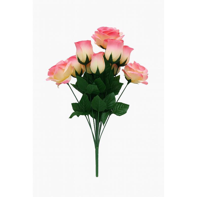 RAMO ROSAS/CAPULLOS X10 46 CM ROSA