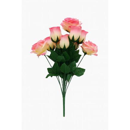 RAMO ROSAS/CAPULLOS X10 46 CM ROSA