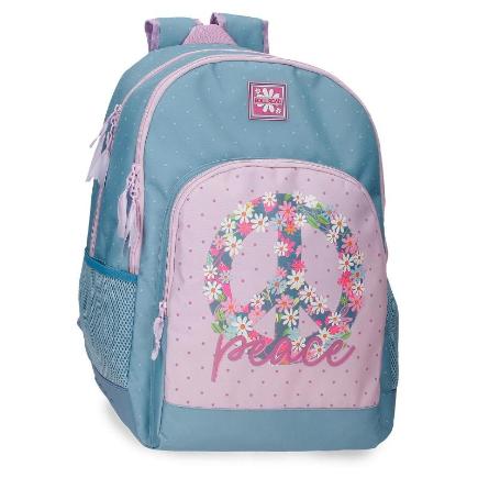 MOCHILA 44 CM 2 C PEACE ROLL ROAD