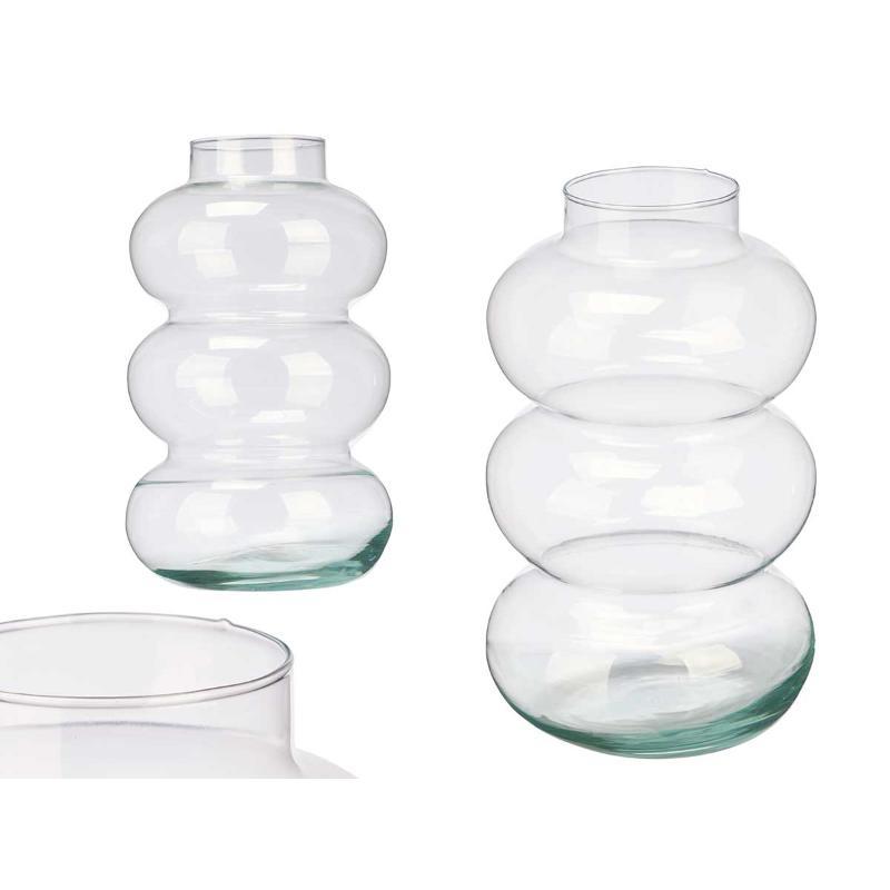 JARRON CRISTAL BURBUJA 35 CM
