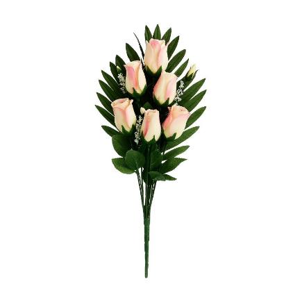 RAMO PALMA CAPULLOS X8 43 CM ROSA