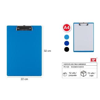 CARPETA CON PINZA A4