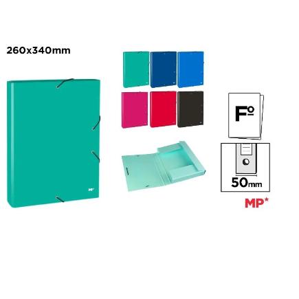 CARPETA ARCHIVO CON SOLAPA Y GOMA Fº COL
