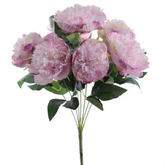 RAMO PEONIAS CREMA MALVA