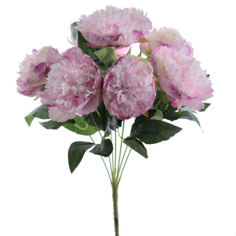 RAMO PEONIAS CREMA MALVA
