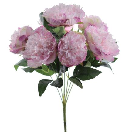 RAMO PEONIAS CREMA MALVA