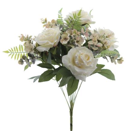 RAMO ROSAS CREMA