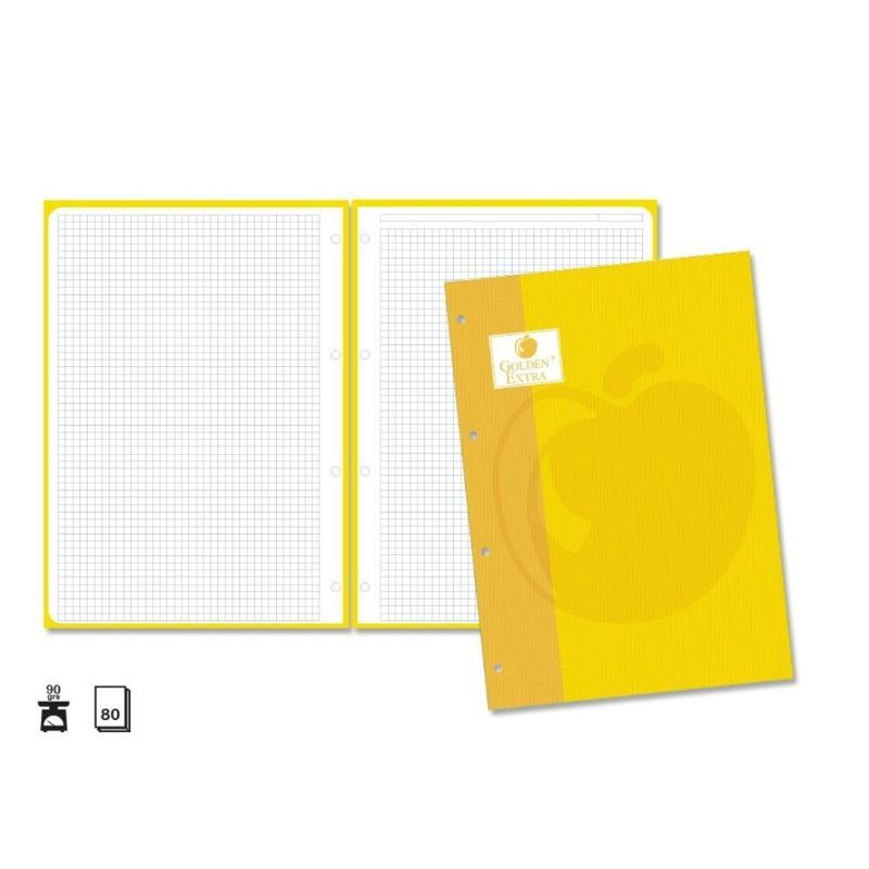 GOLDEN RECAMBIO A4 80 H 90 GR. AMARILLO