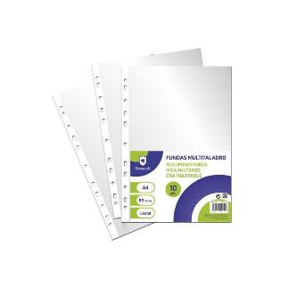 PP FUNDA MULT A4 SET 10 CRISTAL 0.08MM BISMARK