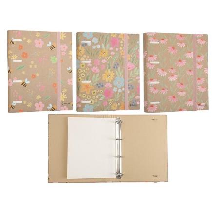 CARPETA KRAFT 4 ANILLAS SPRING FLOWERS A4