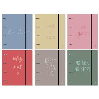BE YOU7 CARPETA A4 4 ANILLAS LOMO REDONDO