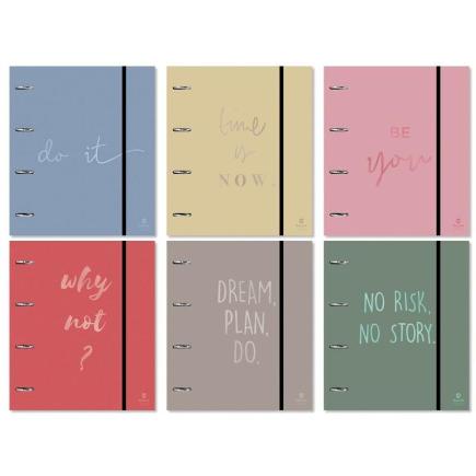 BE YOU7 CARPETA A4 4 ANILLAS LOMO REDONDO