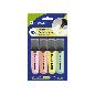 MARCADOR FLUORESCENTE LONG-LIFE 4 COLORES PASTEL