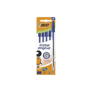 BOLIGRAFO BIC CRISTAL MEDIO CAJA 5 AZUL
