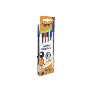 BOLIGRAFO BIC CRISTAL MEDIO CAJA 5 SURT