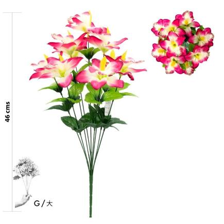 RAMO 9 ORQUIDEA 46 CM ROSA
