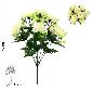RAMO CLAVELES 9 TALLOS 46 CM BLANCO