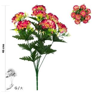 RAMO CLAVELES 9 TALLOS 46 CM MAGENTA