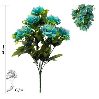 RAMO 9 PEONIA 47 CM AZUL