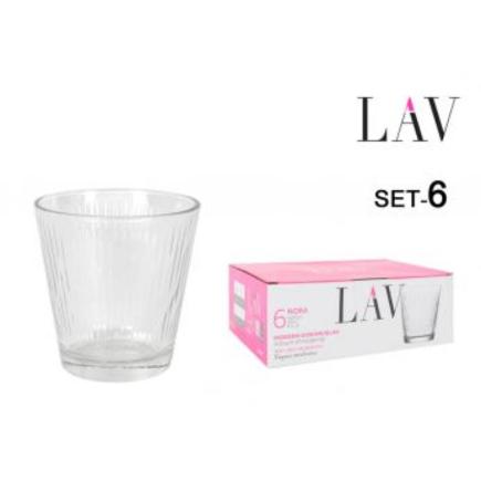 SET 6 VASOS 255 CC NORA