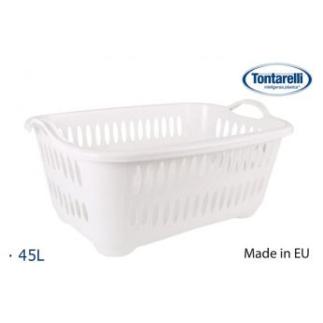 CESTA ROPA C/ASAS 45 L COVER LINE BLANCO