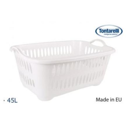 CESTA ROPA C/ASAS 45 L COVER LINE BLANCO