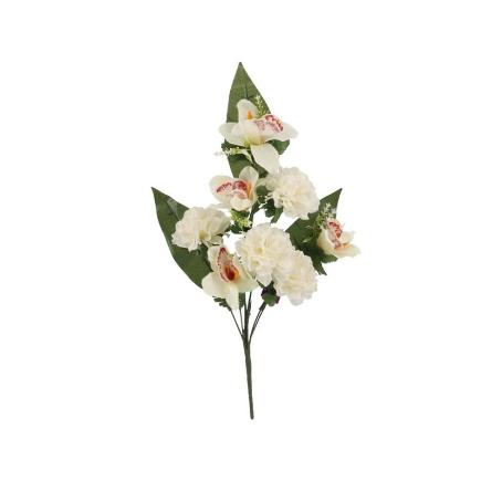 CONJUNTO PEONIA-ORQUIDEA-50 CM BLANCO
