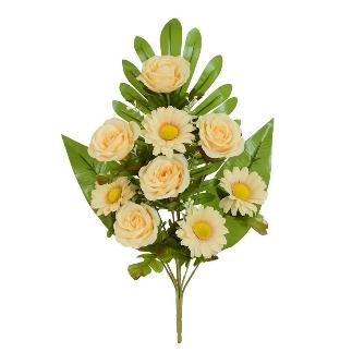 CONJUNTO ROSAS-DAISY (A) X9-51 CM BEIGE