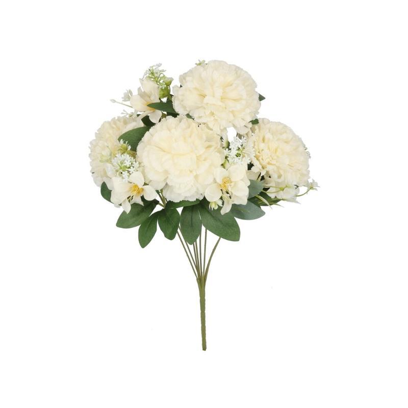 RAMO CLAVEL MIXED X8-45 CM BLANCO