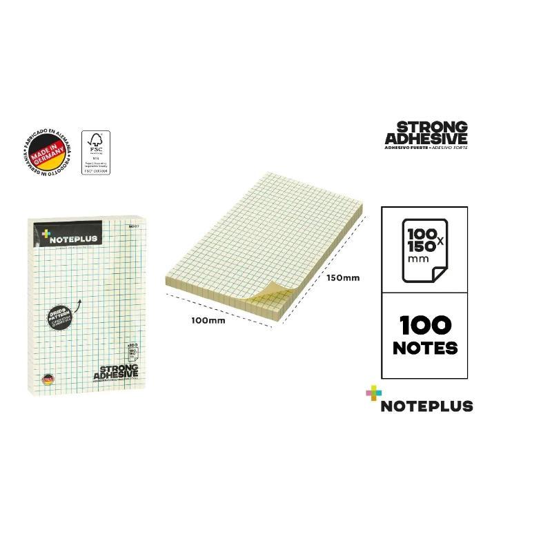 NOTAS ADH AMARILLO 100X150 MM 100H